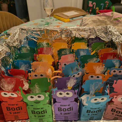 Robot traktatie uitdelen doos traktatie van Uitdelen.nu